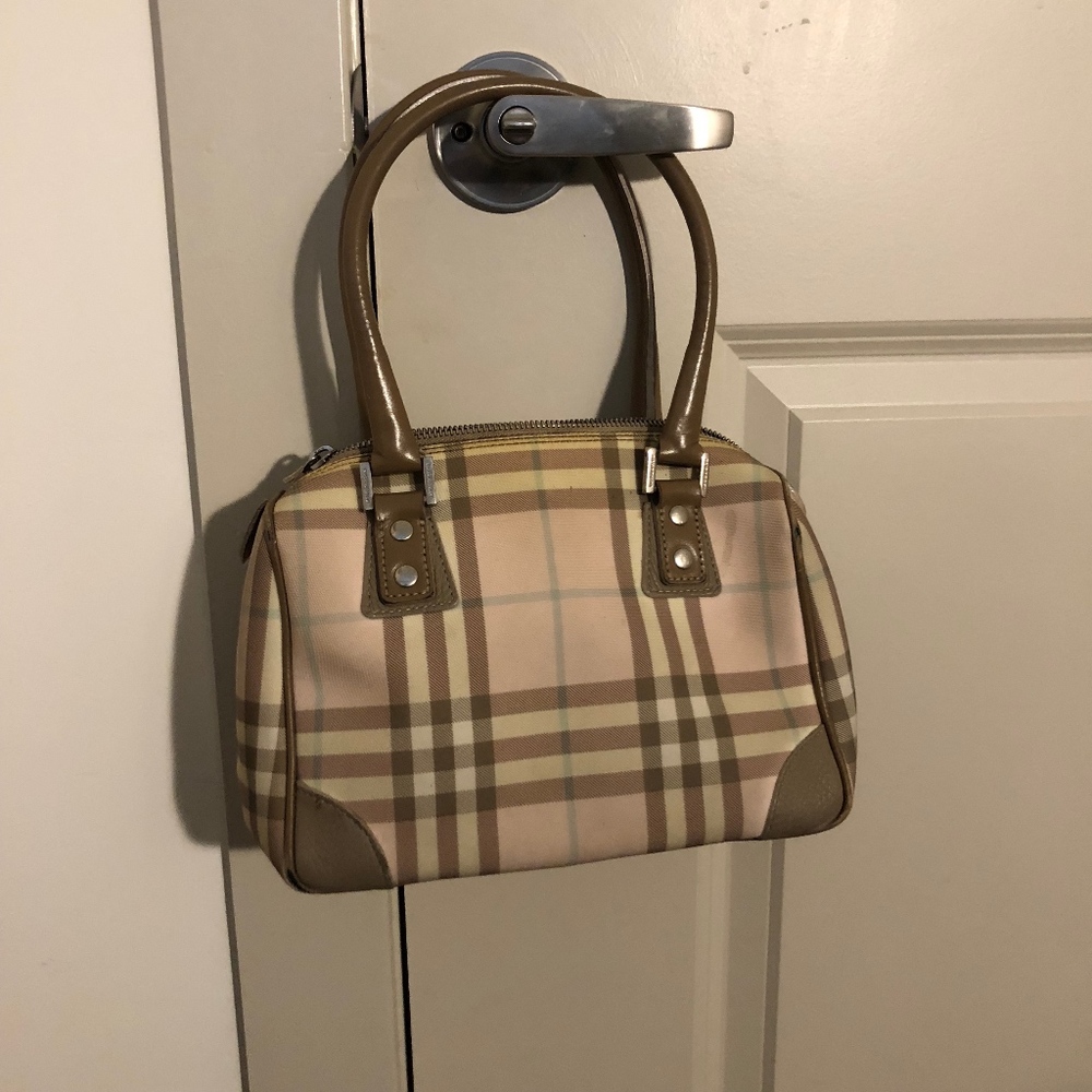 Burberry Bowling Bag - Pink Checker